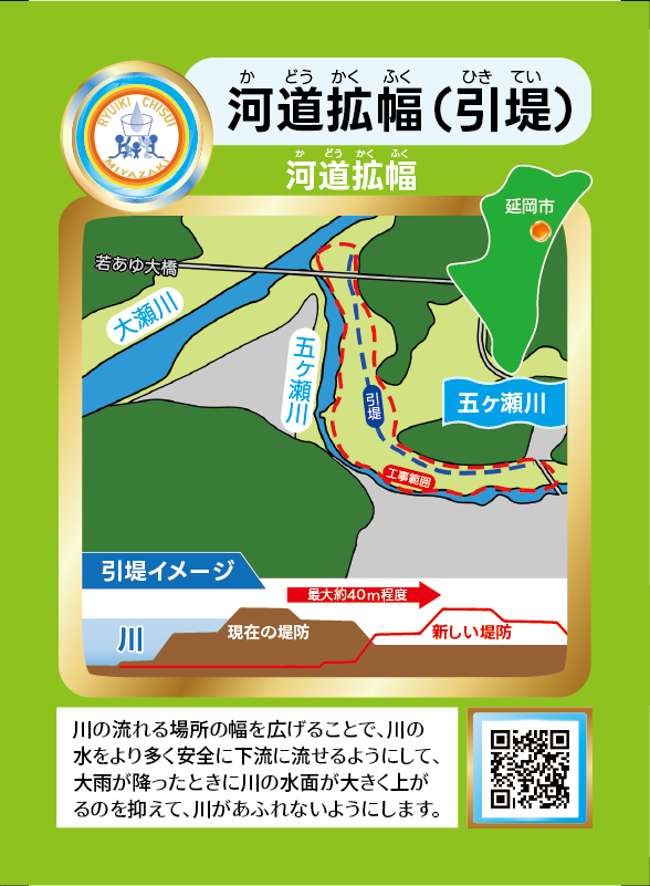 河道拡幅（引堤）