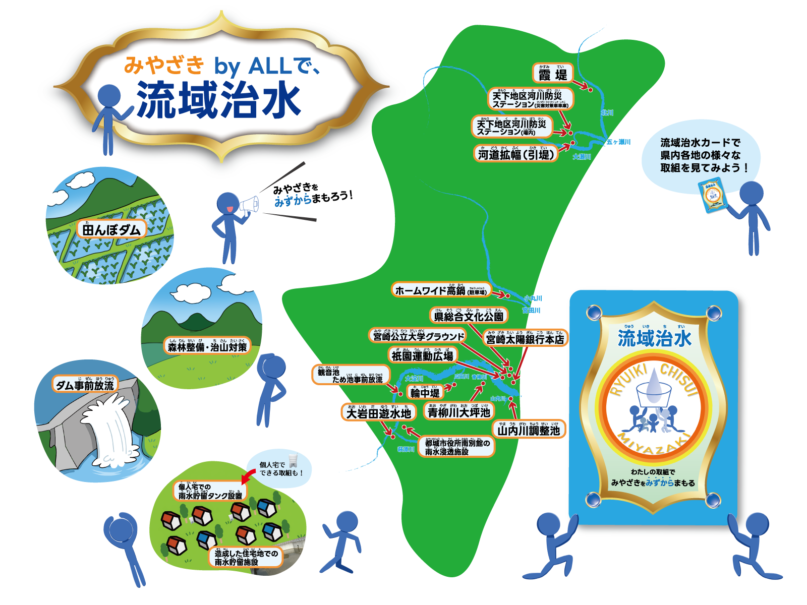 宮崎県流域治水カードマップ