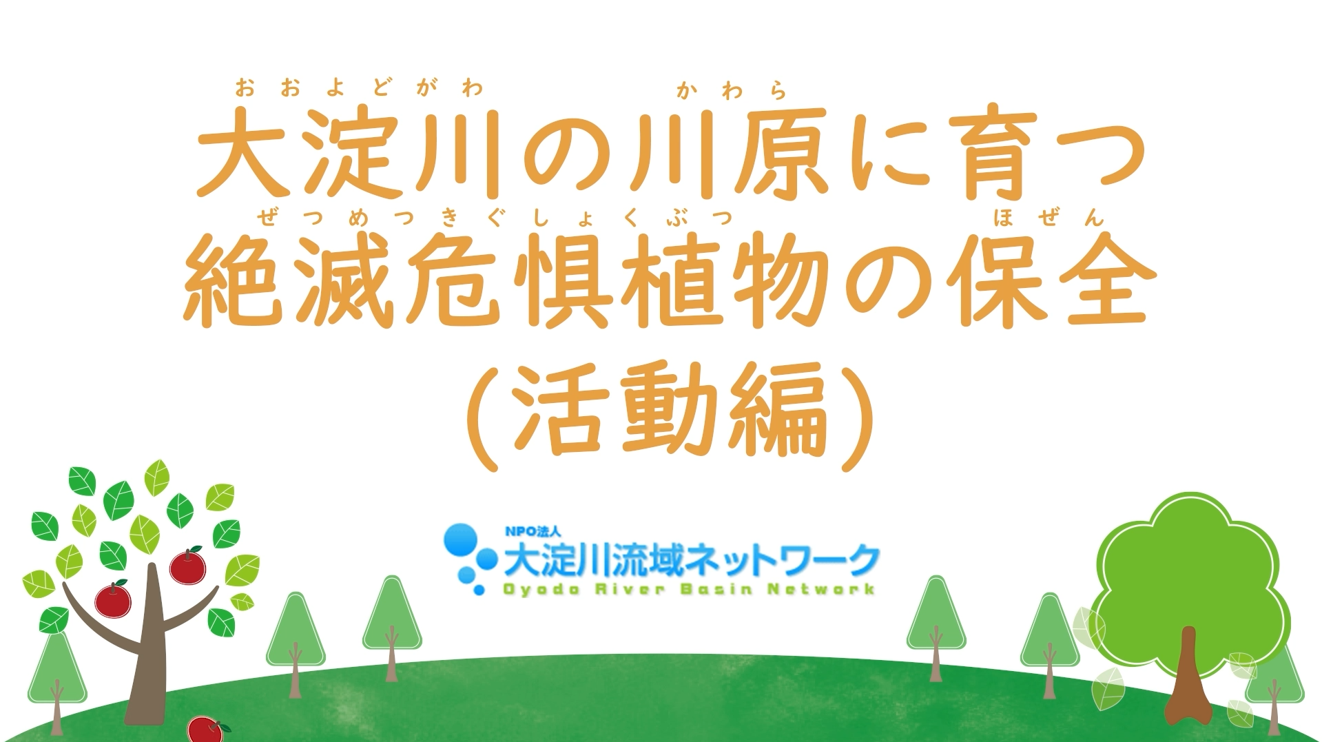 大淀川の川原に育つ絶滅危惧植物の保全【活動編】